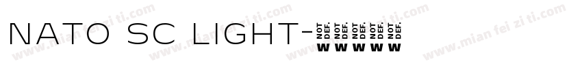 nato sc light字体转换
